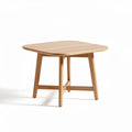 Wooden square coffee table for living room 80 x 80 x 75cm natural finish